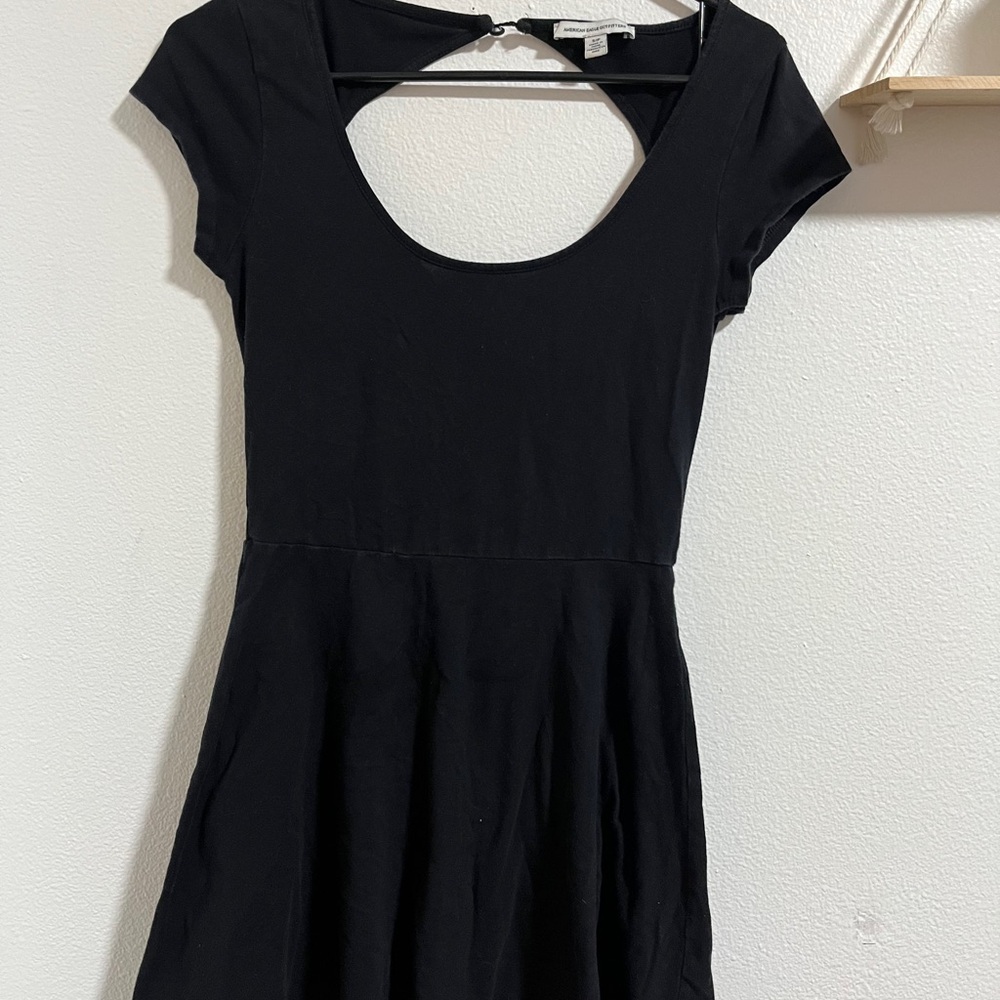 American Eagle Outfitters Black Backless Dress